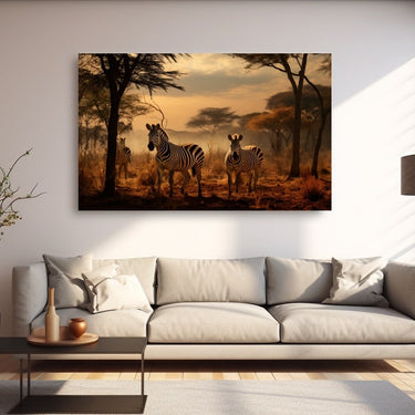 Zebra Painting for Living Room